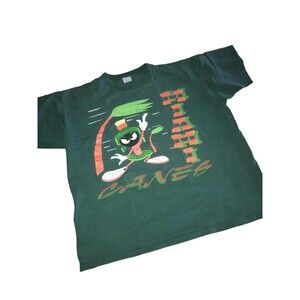 Miami Hurricanes Marvin Martian Vintage 90s Single Stitch T Shirt  XL